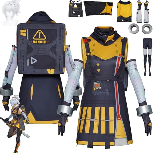 Daotutu Soldier 11 Zenless Zone Zero Cosplay Kostüm Perücke für Frauen Charakter Nicole Demara Uniform Erwachsene Komplettset Jacke Dress Up Anzug Outfits Halloween Karneval Party Geschenke (2XL) von Daotutu