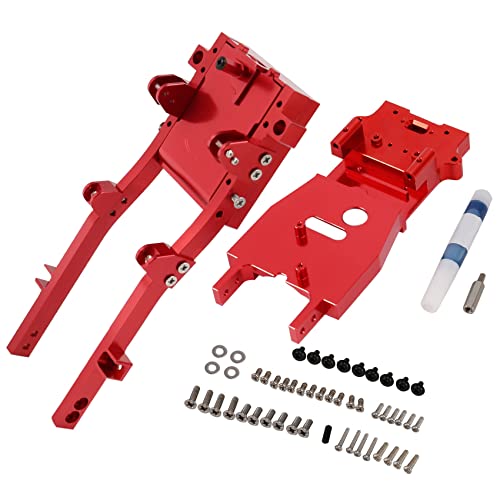 Dariokki D12 CNC Metall Karosserie Fahrgestell Rahmen Balken f¨¹r D12 1/10 RC Treiben Auto DIY Upgrade Teile Zubeh?R, Rot von Dariokki