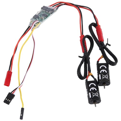 Darmlly 1PC Dual Way Bidirektionaler Gebürsteter Esc 2S-3S Lipo 5A Esc-Geschwindigkeitsregler mit 2PC 050 66T Gebürstetem Motor für Rc-Modell-Ersatzzubehör von Darmlly