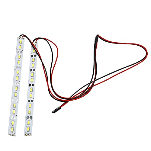 Darmlly 24 Chassis Licht Aluminium LED Streifen 6V für 1/10 1/8 RC Auto Crawler von Darmlly