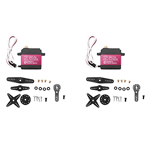 Darmlly 2X 25KG Digital Servo Voll Metall Getriebe Hohes Drehmoment Wasserdicht für RC Auto Crawler Robot 270 ° von Darmlly