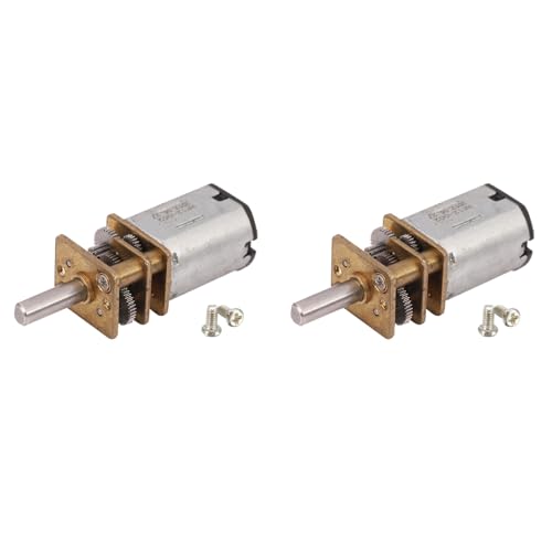 Darmlly 2X DC 12V 300RPM Mini Metall Getriebe Motor mit Zahnrad Modell: N20 3mm Wellen Durchmesser von Darmlly