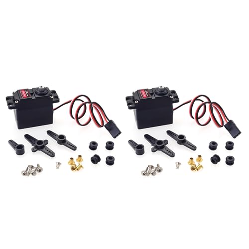 Darmlly 2X M0200 20G Analog Getriebe Servo 3,5 Kg Drehmoment für 1/16 1/14 1/12 RC RC Teile von Darmlly