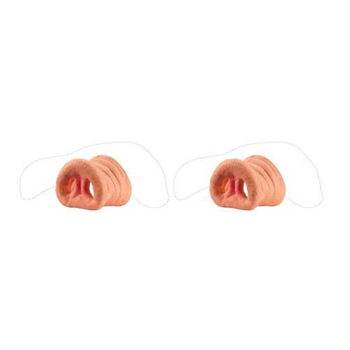 Darmlly 2X Pig Nasenband KostüM Gummi Schnauze Erwachsenes Kind Halloween Funny Tricks Geschenke von Darmlly