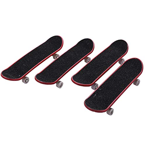 Darmlly 4 StüCke Professionelle Mini Bretter/Finger Skateboard, Einzigartige Matte OberfläChe (ZufäLlige Muster und Farben) von Darmlly