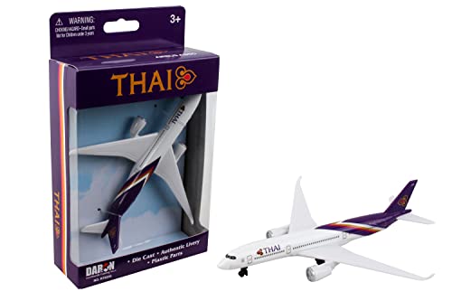 Herpa Aviation Single Plane Airbus A350 Thai Airways, Kleiner Maßstab, Flugzeug Modell, Spielzeug Miniaturmodell aus Metall und Kunststoff - für Kinder ab 3 Jahren! von Daron