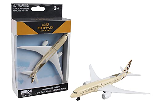 Herpa Single Airplane Etihad Airways, kleiner Maßstab, Flugzeug Modell, Sammeln, Spielen, Spielzeug Miniaturmodell aus Kunststoff - für Kinder ab 3 Jahren! von Daron