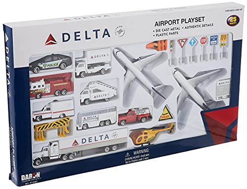 Daron Worldwide Trading RT4992 Delta 30 Pc Flughafen Play Set von Daron