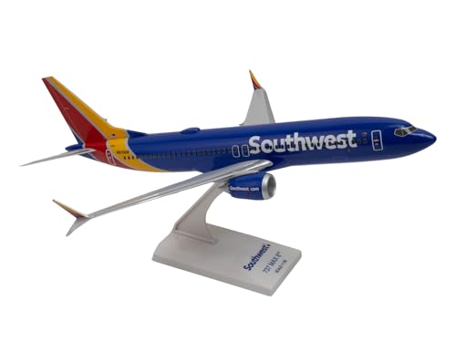 Daron Worldwide Trading Skymarks Southwest 737-MAX8 1/130 W/WiFi Dome Model Airplane Daron Worldwide Trading Skymarks Southwest 737-MAX8 1/130 W/WiFi Dome Model Airplane von Daron