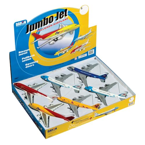 Jumbo Jet Pullback-Spielzeug, 6-teiliges Sortiment von Daron