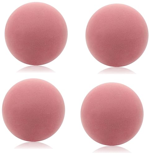 Daroplo 4X 17,8 cm Großer Unbeschichteter Schaumstoff Ball mit Hoher Dichte - Schaumstoff Sport Bälle für Kinder, Leichte und Leicht zu Greifende Leise Schaumstoff Bälle, A von Daroplo