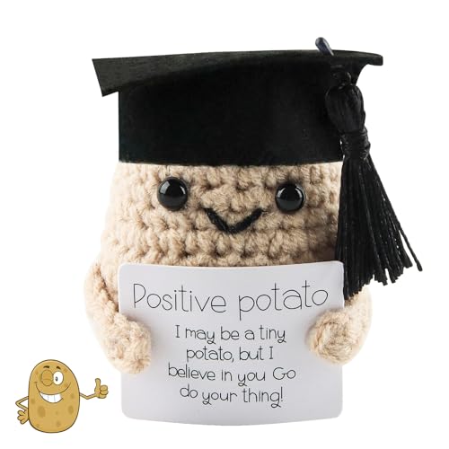 Darryy Positive Potato Pocket Hug Geschenk, Pocket Hug Positive Kartoffel, Mutmacher Geschenk, Mini-Plüsch Figuren Lustige Potato Puppe, Partner Familie Freunde Patienten (B) von Darryy