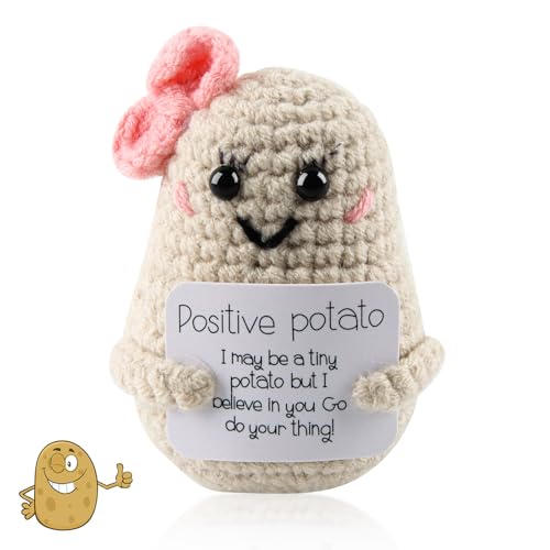 Darryy Positive Potato Pocket Hug Geschenk, Pocket Hug Positive Kartoffel, Mutmacher Geschenk, Mini-Plüsch Figuren Lustige Potato Puppe, Partner Familie Freunde Patienten (N) von Darryy