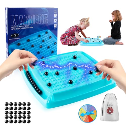 Darryy Schachbrett Magnetisch, Magnetic Schachspiel Kluster Enthält 30 Magnetische Schachfiguren, Reise Schachspiel Magnetisch, Magnetisches Schachspiel für Kinder und Erwachsene von Darryy