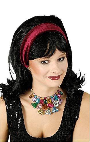 Buntes Strass Collier - Statement Schmuck Halskette zum Kostüm Bollywood Disco 80er Jahre von Das Kostümland