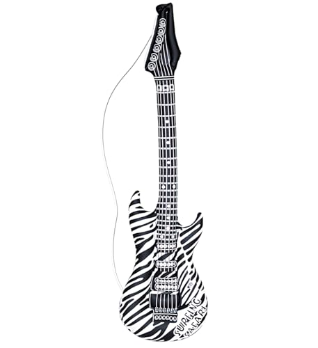 Das Kostümland Aufblasbare Zebra Gitarre - 105 cm von Das Kostümland