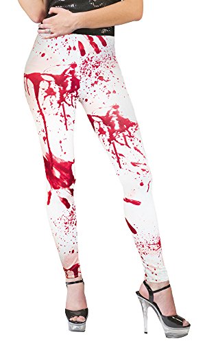 Das Kostümland Blutige Leggings zu Halloween - Tolles Accessoire zu Zombie Krankenschwester von Das Kostümland