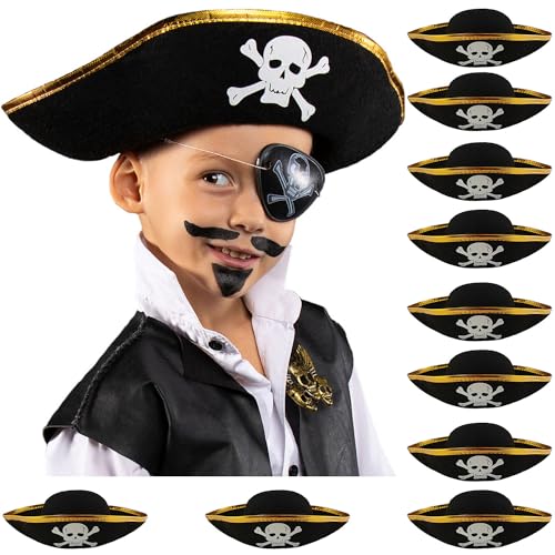 Das Kostümland Piratenhut mit Totenkopf für Kinder (10) von Das Kostümland