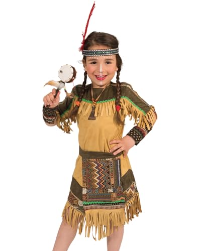 Indianerin Kostüm "Shania" für Mädchen | Braun - Indianerkleid mit Gürtel Lendenschurz Kinderkostüm Faschingskostüm Wilder Westen Outfit Mottoparty Karneval Gr. 104 Indianerin Kostüm "Shania" für Mädchen | Braun - Indianerkleid mit Gürtel Lendenschurz Kinderkostüm Faschingskostüm Wilder Westen Outfit Mottoparty Karneval Gr. 104 von Das Kostümland
