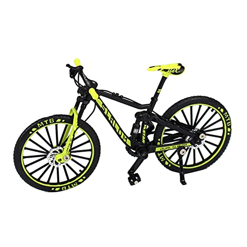 Mini 1:10 Alloy Fahrradmodell Metal Finger Mountainbike Downhill Bike Adult Collectible Kinderspielzeug,GrüN von Dasing