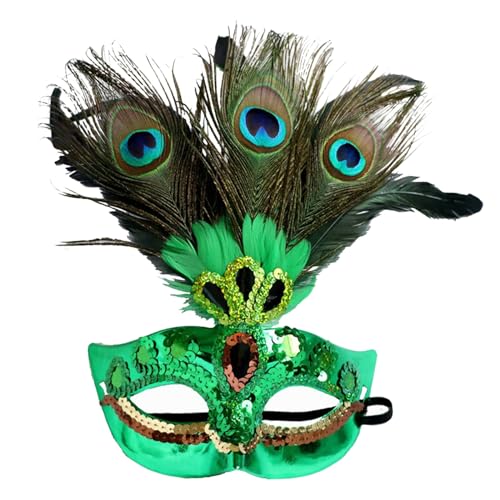 Venezianischen Masquerade Maske Damen Herren Pfauenmaske Karneval Cosplay Dekoration Karneval Halloween Kostümparty Maskenball Masken Für Damen Herren Karneval Party von Dasongff