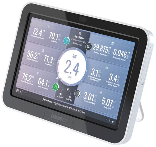 Davis Instruments Weatherlink Touch Console 6313EU Funk-Wetterstation Anzahl Sensoren max. 80 von Davis Instruments