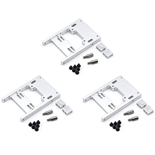 Dawafit 3X 1/16 RC Auto Metall Lenk Servo Lager Upgrade Feste Halterung für B1 B14 B16 B24 C24 C14 RC Auto Silber von Dawafit