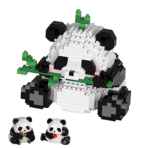 Dawdix 3 in1 Panda Mini Bausteine Panda Klemmbausteine Building Block Sets Panda Bausteine Spielzeug Bricks Mini Bausteine Tiere Figuren Klemmbausteine 720 Stücke Baustein für Erwachsene, Kinder ab 9 von Dawdix