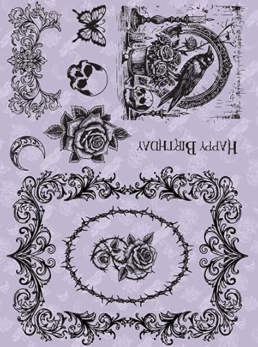 Dawn Bibby Creations Gothic Romance Midnight Elegy Stempel von Dawn Bibby Creations