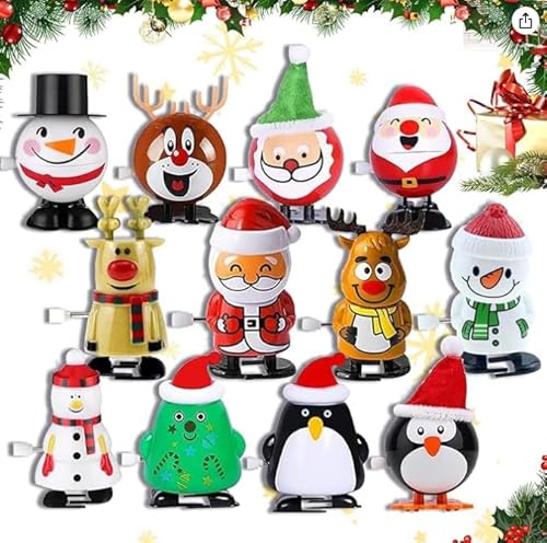 Dawumin Weihnachten Aufziehspielzeug - 12 Stück Uhrwerk Spielzeug, Dawumin Weihnachten Aufziehspielzeug - 12 Stück Uhrwerk Spielzeug, von Dawumin