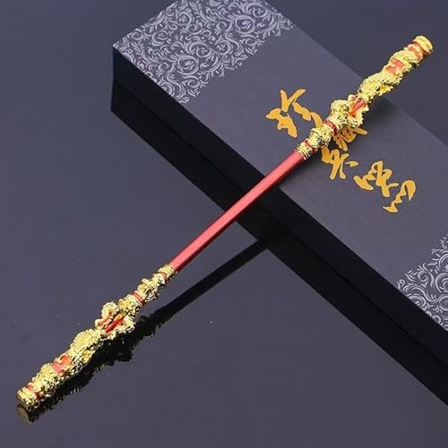 Daxingyu Black Myth: Wu Kong Spiel Waffen Ruyi Goldener Knüppel, 30cm Monkey King Stab, Pilgerreise in den Westen Eripheral Spielmodell Schreibtisch Dekoration Geschenk,Gold von Daxingyu