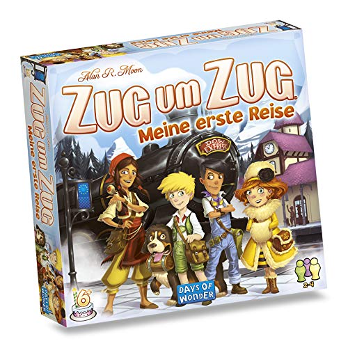 Days of Wonder, Zug um Zug – Meine erste Reise, Kinderspiel, Brettspiel, 2-4 Spieler, Ab 6+ Jahren, 20+ Minuten, Deutsch von Asmodee