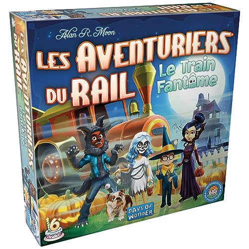 Days of Wonder - Asmodee – Die Abenteurer der Schiene: Der Geisterzug – Gesellschaftsspiele – Brettspiele – Familienspiel ab 6 Jahren – 2 bis 4 Spieler – französische Version Days of Wonder - Asmodee – Die Abenteurer der Schiene: Der Geisterzug – Gesellschaftsspiele – Brettspiele – Familienspiel ab 6 Jahren – 2 bis 4 Spieler – französische Version von Days of Wonder