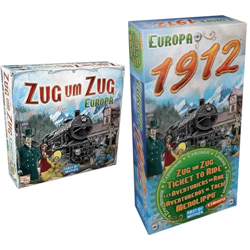 Days of Wonder | UNbox Now | Zug um Zug – Europa Zug um Zug – Europa 1912 | Erweiterung | Familienspiel | Brettspiel | 2-5 Spieler | Ab 8+ Jahren | 45+ Minuten | Deutsch von Days of Wonder