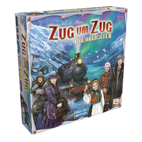 Days of Wonder, Zug um Zug: Polarlichter, Familienspiel, 2-5 Spieler, 8+ Jahre, 30-60 Minuten, Deutsch Days of Wonder, Zug um Zug: Polarlichter, Familienspiel, 2-5 Spieler, 8+ Jahre, 30-60 Minuten, Deutsch von Days of Wonder