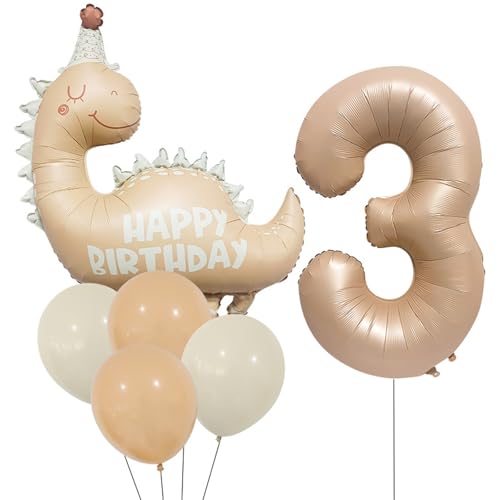 Dino Geburtstag Deko 3 Jahre, Geburtstagsdeko 3 Jahre Junge, Luftballons Deko 3. Geburtstag Junge, Happy Birthday Dino Luftballon, Dino Deko Kindergeburtstag 3 Jahre, Ballon Folienballon 3 Geburtstag von Dazzjoy