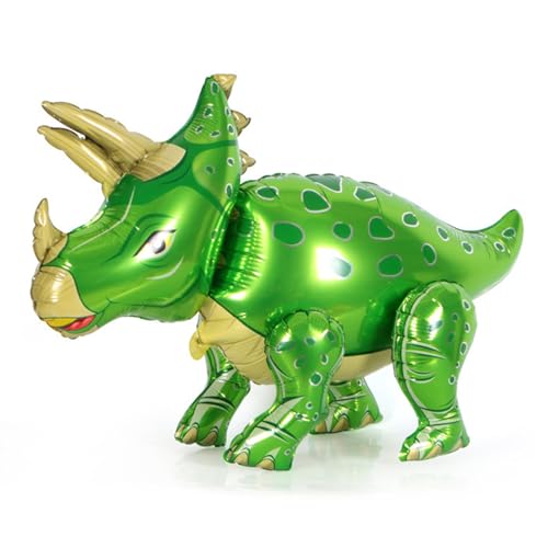 DazzJoy Dino Luftballon Tiere Ballons Stehend, XXL Dinosaurier Luftballons Tiere Geburtstag Deko, 3D Dino Ballon Tiere für Dschungel Deko Geburtstag, Waldtiere Geburtstag Deko, Kindergeburtstag Deko von Dazzjoy