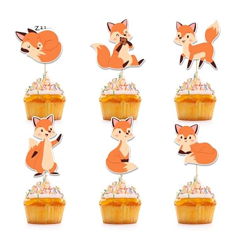 DazzJoy Fuchs Cupcake Topper von Dazzjoy