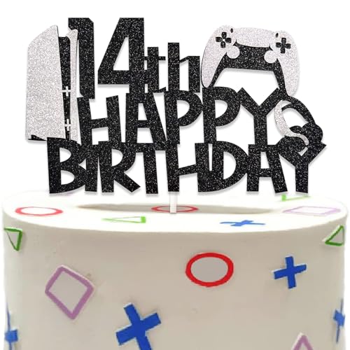 DazzJoy Gamer Cake Topper 14 Geburtstag von Dazzjoy