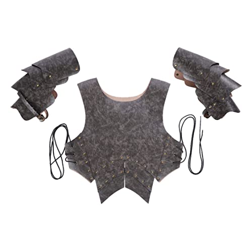 Dbvnnsy 1Set Armor Gorget Set mit Schulter, Gardet Knight Kostüm Set für Rollenspiele Halloween Party Supplies von Dbvnnsy