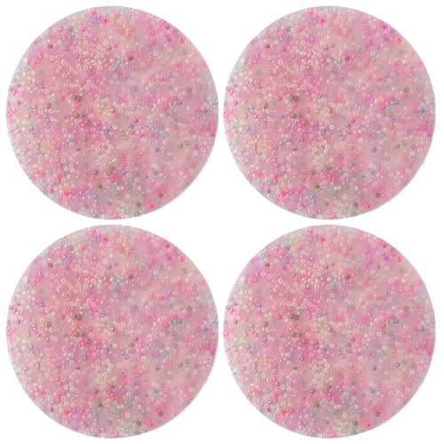 Dbvnnsy 4pcs wählerische Pads weiche Silikonhaut Picking Fidget Toys, 2,36 Zoll runde tragbare pickelige Pad Zappelspielzeug Erwachsene, entspannen Sie sich Angst Picky Pad Toy für Kinder Erwachsene von Dbvnnsy