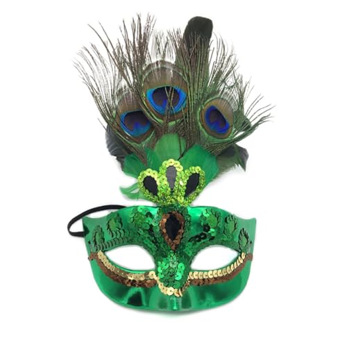 Dbvnnsy Pfauenmaske, Maskerade -Maske für Frauen, Pfauenkleid Maskerade Maske Venetische Maskerade Maske für Frauengrün von Dbvnnsy