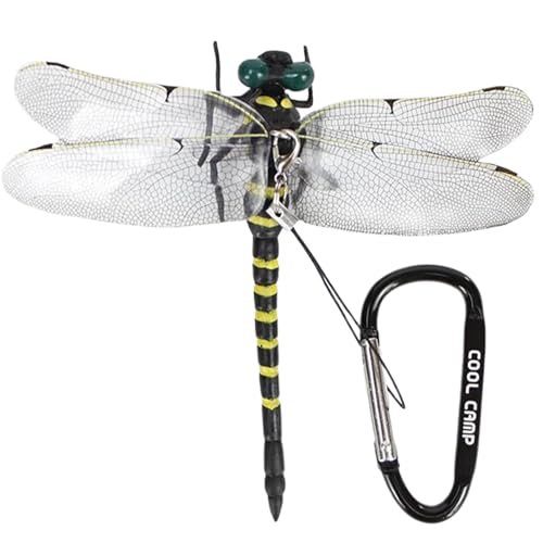 Dragonfly Hat Clip 4.5x4.3 'Simuliertes gefälschtes Libellenklamm mit Haken einzigartige leichte Drachenfliegenhaarclip -Ornament für Tier- und Naturliebhaber von Dbvnnsy