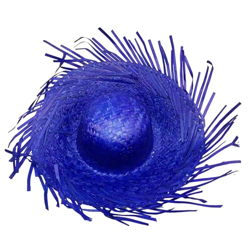 Dcfbkl Mexicanos Sombrero-Hut, handgefertigt, Stroh, hawaiianischer Stil, Verkleidungsrequisiten, Stroh mit zerrissener Krempe, Fiesta-Hut Dcfbkl Mexicanos Sombrero-Hut, handgefertigt, Stroh, hawaiianischer Stil, Verkleidungsrequisiten, Stroh mit zerrissener Krempe, Fiesta-Hut von Dcfbkl