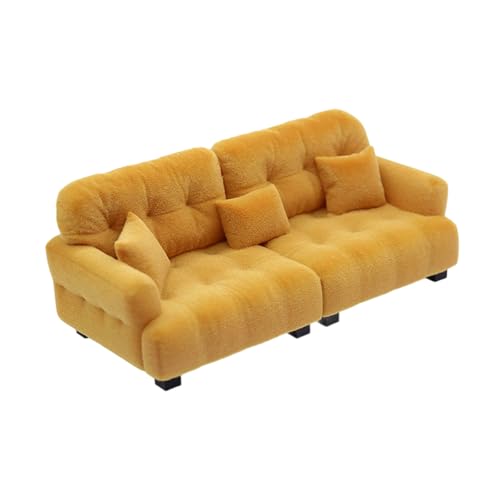 Beflockung im Maßstab 1:12, Sofa-Modell, Miniatur-Möbel für realistische Puppenhäuser, Miniatur-Wohnzimmer- und Sofa-Dekorationen Beflockung im Maßstab 1:12, Sofa-Modell, Miniatur-Möbel für realistische Puppenhäuser, Miniatur-Wohnzimmer- und Sofa-Dekorationen von Ddujbtp