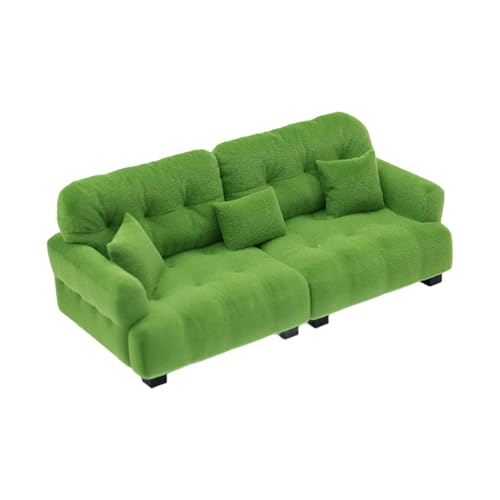 Beflockung im Maßstab 1:12, Sofa-Modell, Miniatur-Möbel für realistische Puppenhäuser, Miniatur-Wohnzimmer- und Sofa-Dekorationen Beflockung im Maßstab 1:12, Sofa-Modell, Miniatur-Möbel für realistische Puppenhäuser, Miniatur-Wohnzimmer- und Sofa-Dekorationen von Ddujbtp