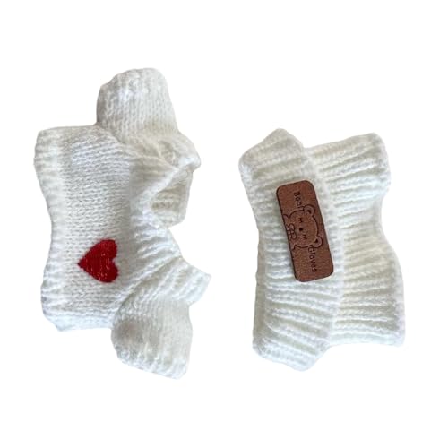 Ddujbtp Entzückende Puppenkleidung für 15–17 cm große Figuren, Strickmütze und Herz-Pullover, Display, Foto-Requisiten, Puppenkleidung, schwarze Strickmütze, Sammlerstück, Puppenzubehör Ddujbtp Entzückende Puppenkleidung für 15–17 cm große Figuren, Strickmütze und Herz-Pullover, Display, Foto-Requisiten, Puppenkleidung, schwarze Strickmütze, Sammlerstück, Puppenzubehör von Ddujbtp