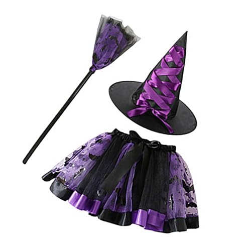 Ddujbtp Halloween-Hexenkostüm-Set, realistisches Hexen-Outfit für Damen, realistisches Halloween-Hexenkleid für Damen von Ddujbtp