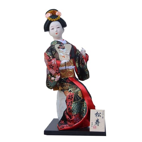 Ddujbtp Künstlerische Kimono-Puppen, 30,5 cm, Geisha-Puppen für japanische Restaurants und kulturelle Veranstaltungen, kulturelle Atmosphären von Ddujbtp