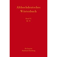 Althochdeutsches Wörterbuch / M-N von De Gruyter Akademie